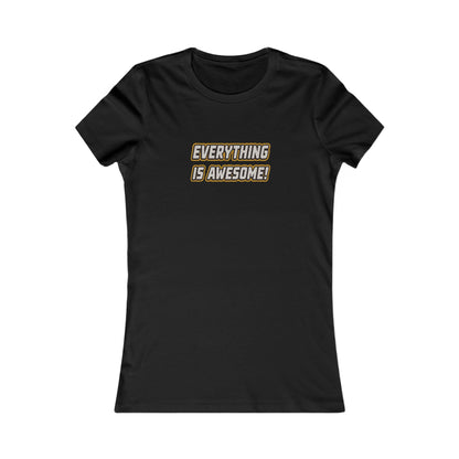 Everything is Awesome! — The LEGO Movie-Inspired Retro Women's Tee (Dark)