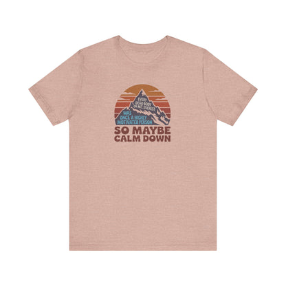 Everything in Moderation (Especially Fitness) – Mount Everest Retro Tee (Light)