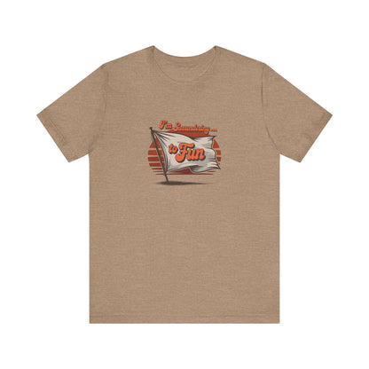 I'm Surrendering to Fun — Fun with Flags Retro Tee (Light)