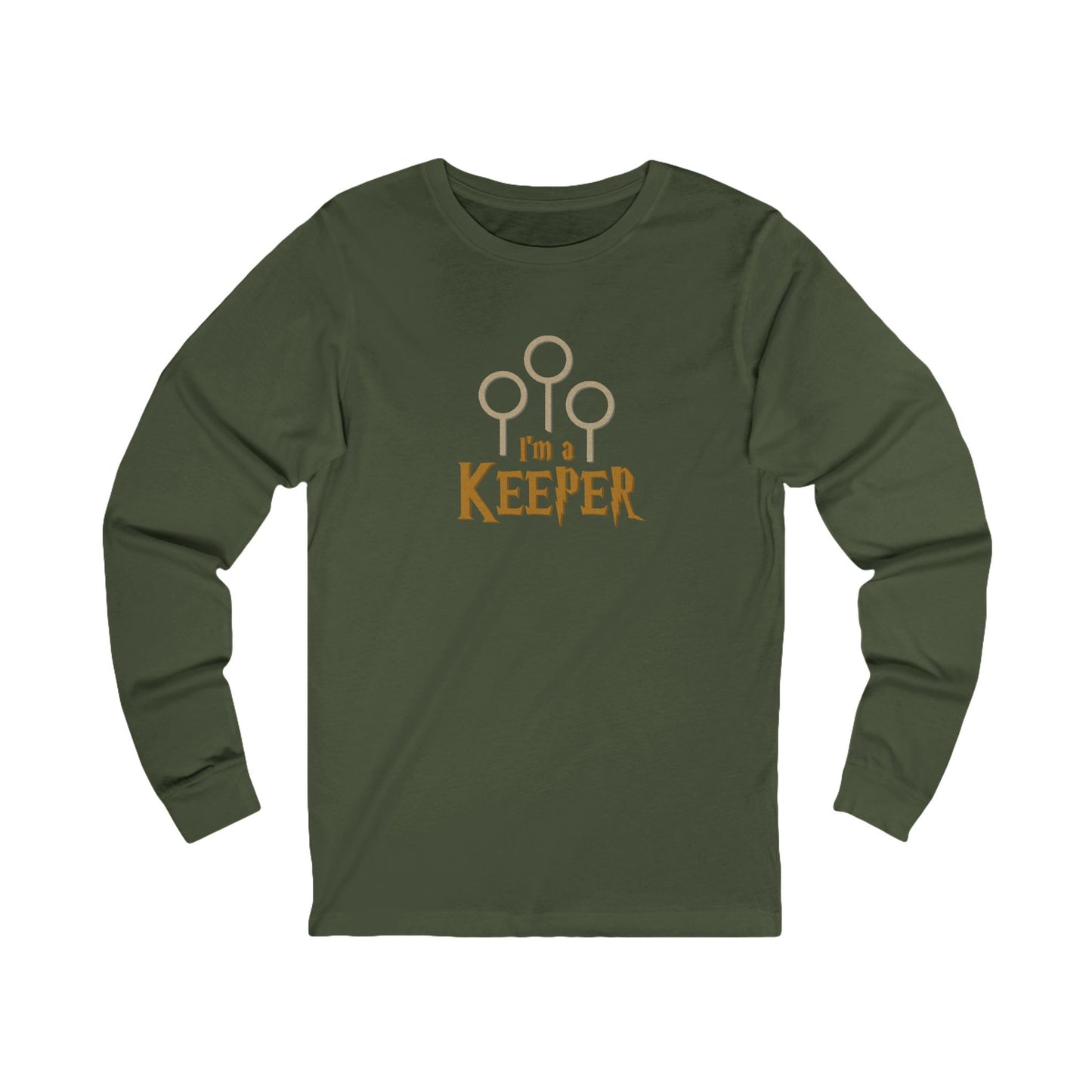 I’m a Keeper — Harry Potter Quidditch Retro Long Sleeve (Dark)