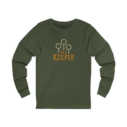 I’m a Keeper — Harry Potter Quidditch Retro Long Sleeve (Dark)
