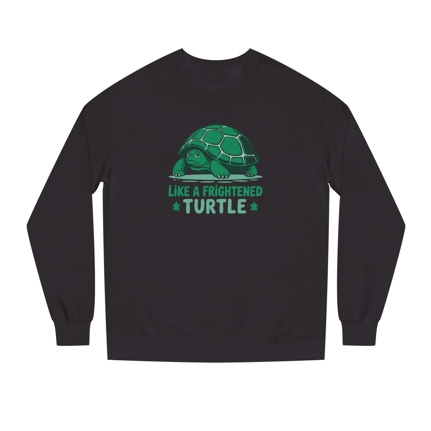 Like a Frightened Turtle — George Costanza Shrinkage Retro Sweatshirt (Dark)