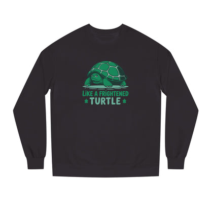 Like a Frightened Turtle — George Costanza Shrinkage Retro Sweatshirt (Dark)