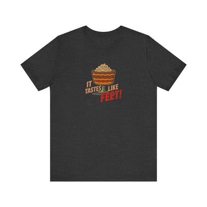 It Tastes Like Feet! — Thanksgiving Trifle Retro Tee (Dark)
