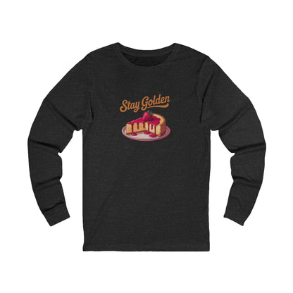 Stay Golden — Retro Cheesecake Graphic Long Sleeve (Dark)