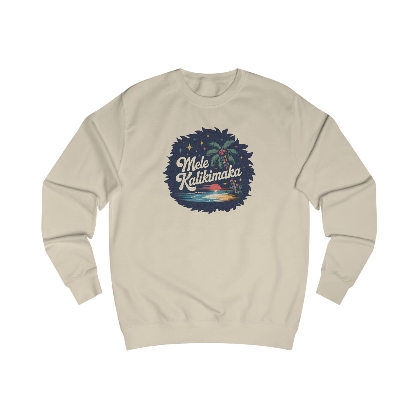 Mele Kalikimaka — Retro Hawaiian Christmas Sweatshirt (Light)