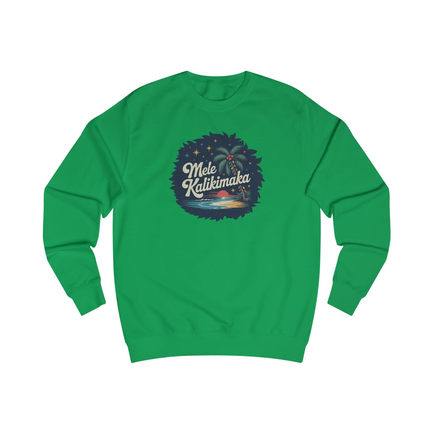Mele Kalikimaka — Retro Hawaiian Christmas Sweatshirt (Light)