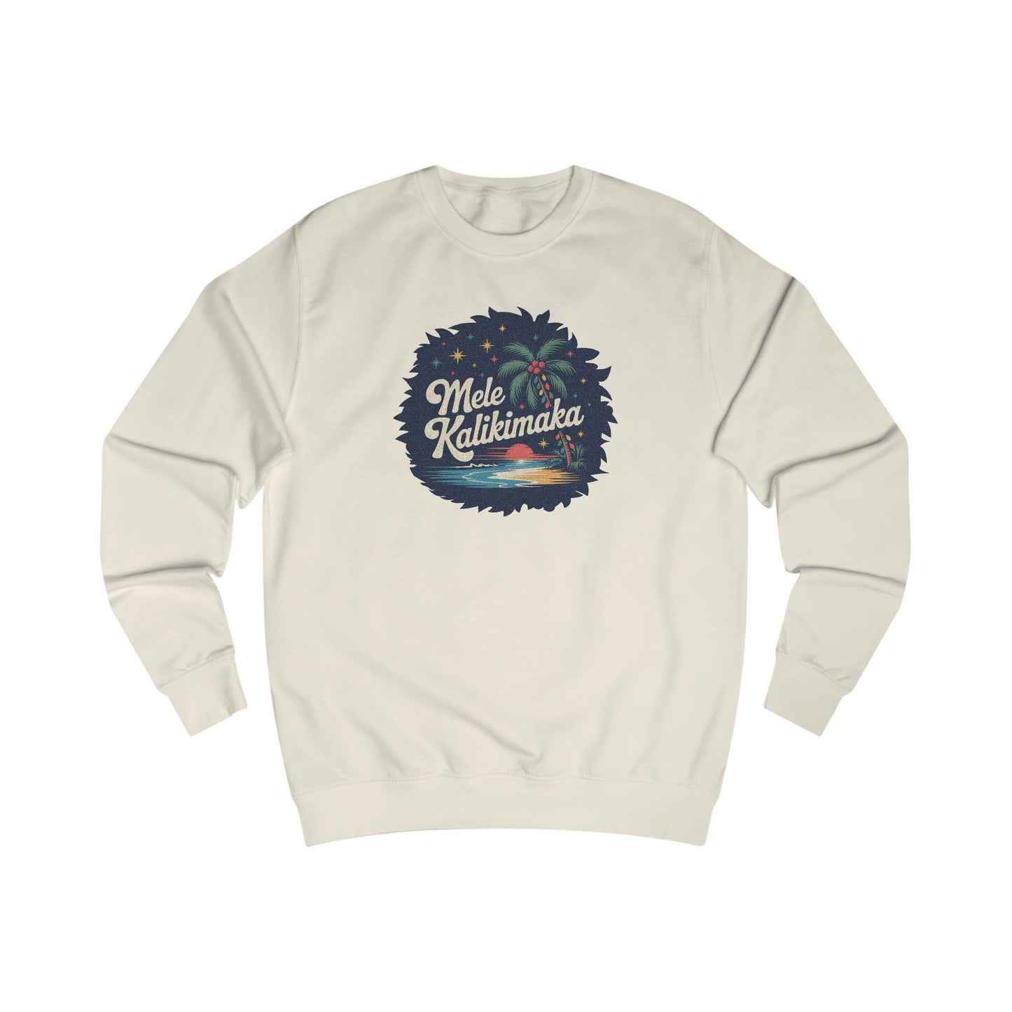 Mele Kalikimaka — Retro Hawaiian Christmas Sweatshirt (Light)