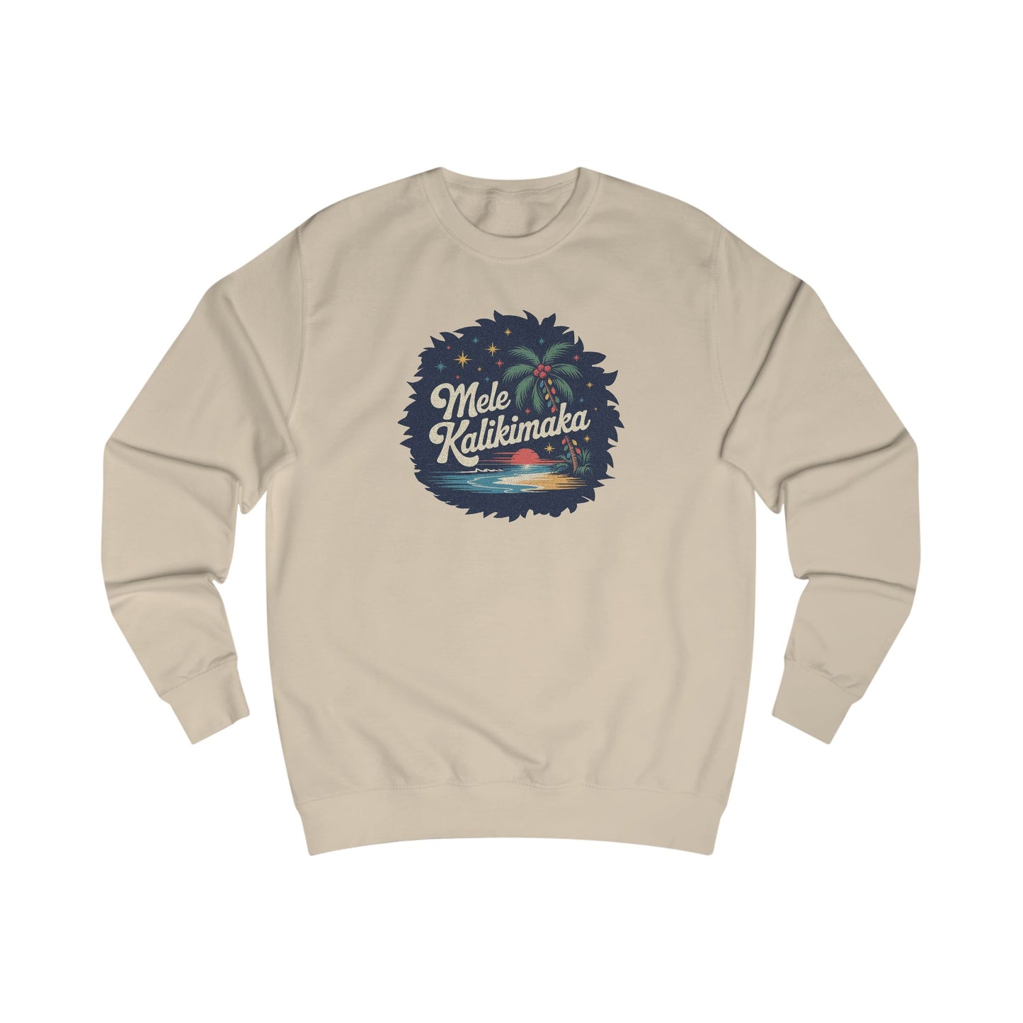 Mele Kalikimaka — Retro Hawaiian Christmas Sweatshirt (Light)