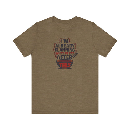 Planning What to Eat After This — Retro Foodie Tee (Light)