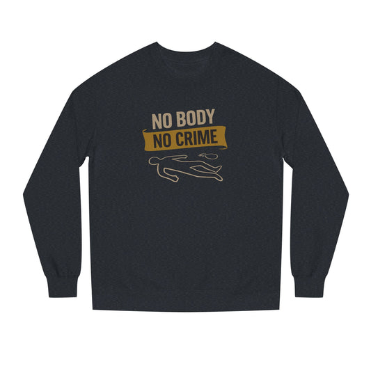 No Body, No Crime — Psych Crime Scene Retro Sweatshirt (Dark)