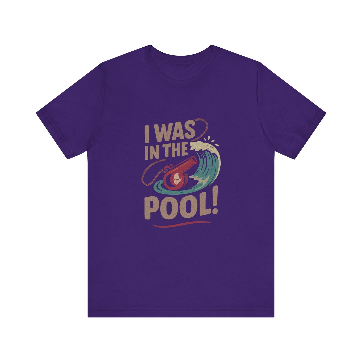 I Was in the Pool! — George Costanza Shrinkage Retro Tee (Dark)
