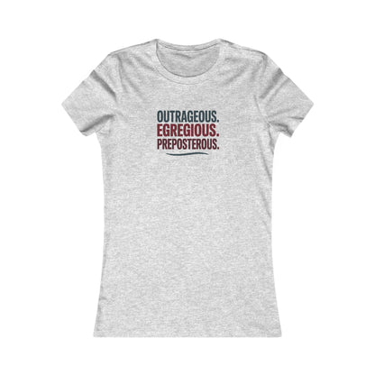 Outrageous Egregious Preposterous — Seinfeld Retro Women's Tee (Light)