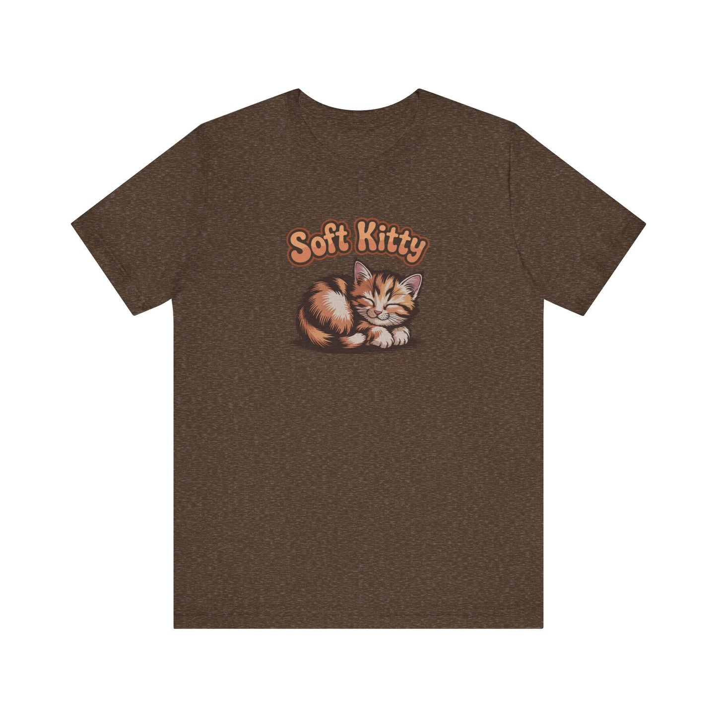 Soft Kitty Sick-Day Lullaby — Big Bang Theory Retro Tee (Dark)
