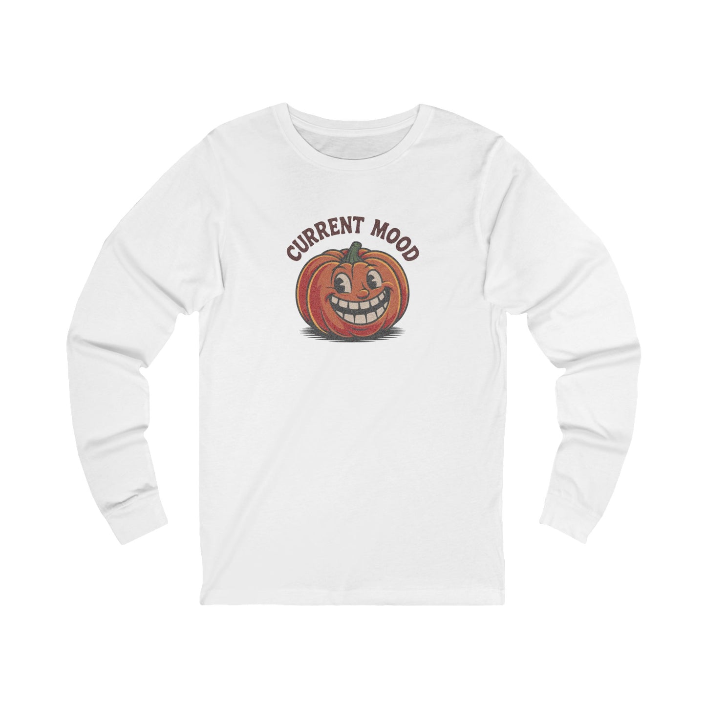 Current Mood (Toothy Jack) — Retro Halloween Long Sleeve (Light)