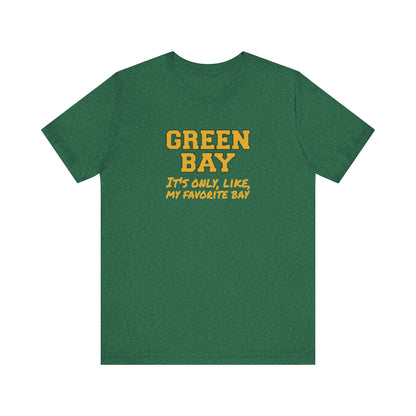 Green Bay (My Favorite Bay) — Phoebe Buffay Football Tee (Dark)
