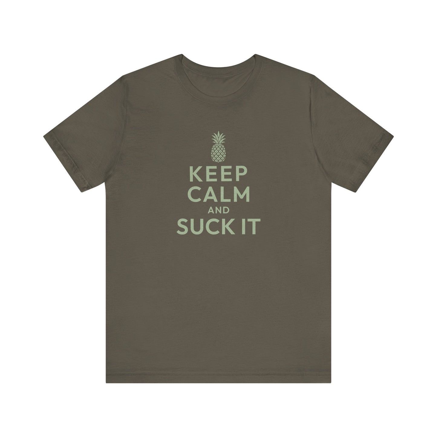 Keep Calm and Suck It — Psych Retro Tee (Dark)