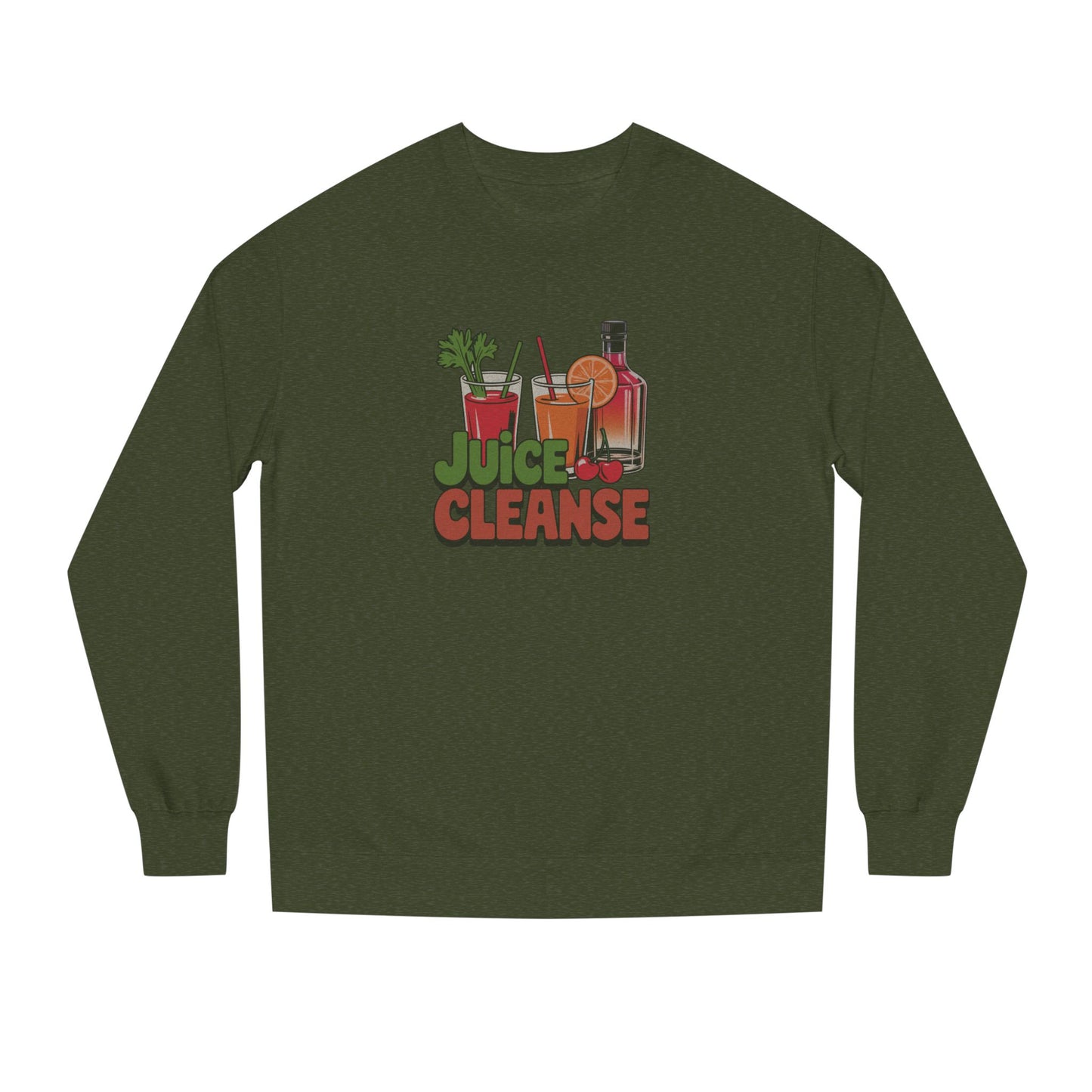 Juice Cleanse Liquid Diet — Boozy Brunch Retro Sweatshirt (Dark)