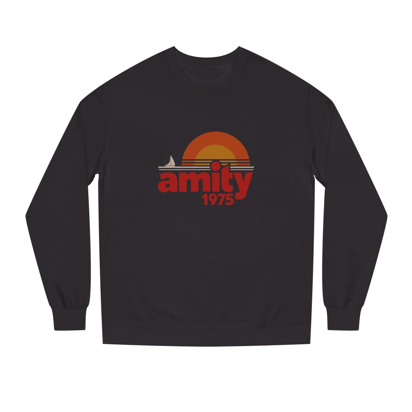 Amity Island 1975 — Jaws-Inspired Retro Sweatshirt (Dark)