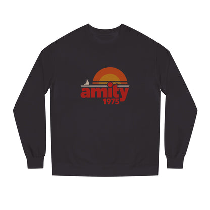 Amity Island 1975 — Jaws-Inspired Retro Sweatshirt (Dark)