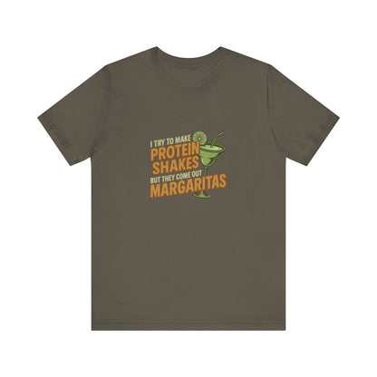 Protein Shakes (Oops, All Margaritas) — Retro Tee (Dark)