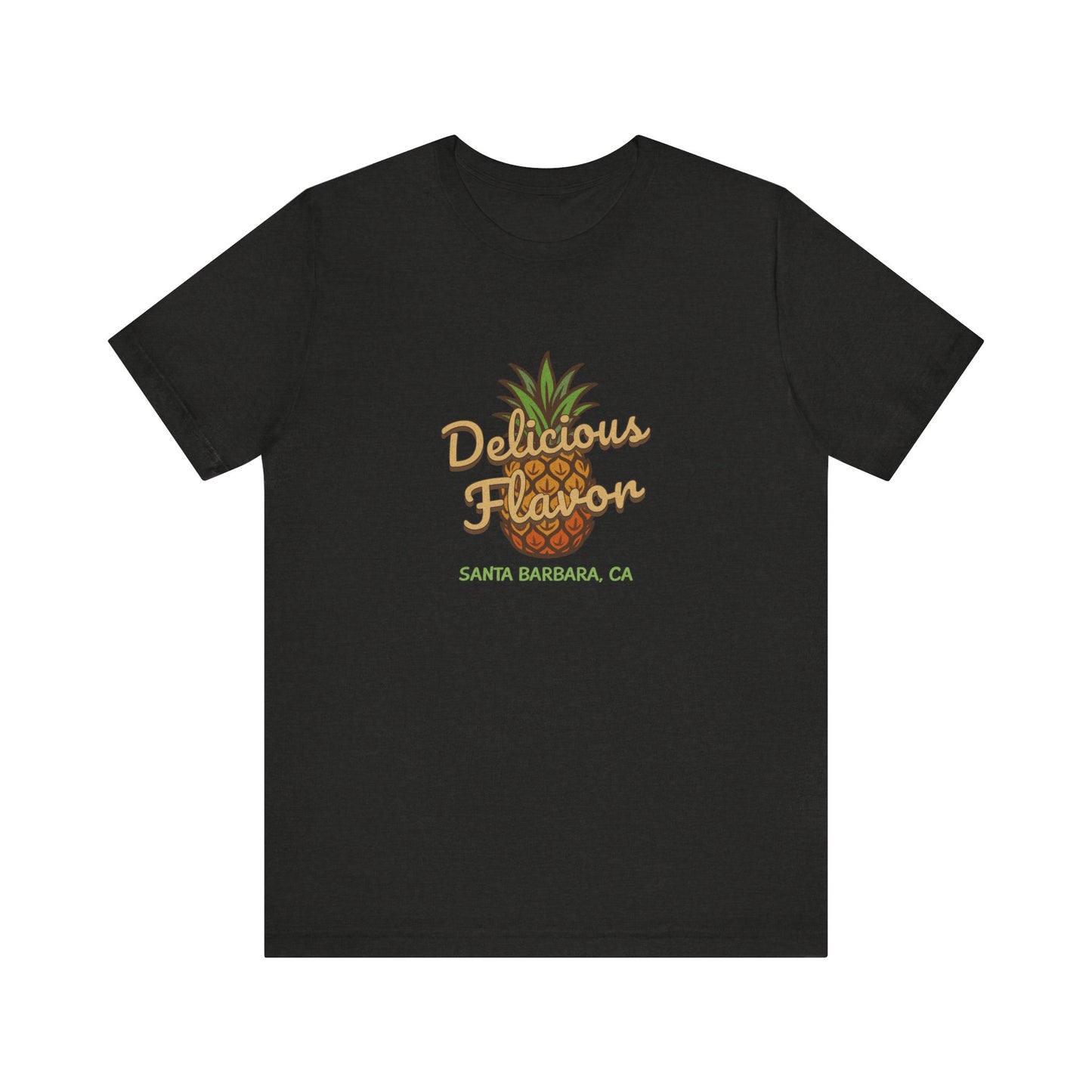 Delicious Flavor — Santa Barbara Pineapple Retro Tee (Dark)