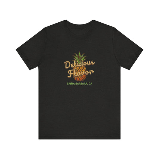 Delicious Flavor — Santa Barbara Pineapple Retro Tee (Dark)