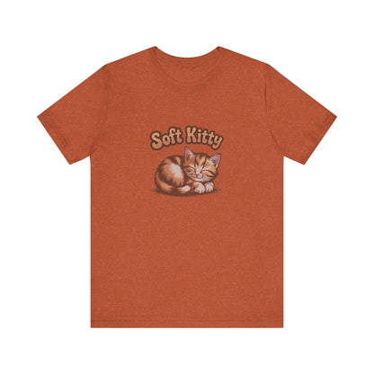 Soft Kitty Sick-Day Lullaby — Big Bang Theory Retro Tee (Light)