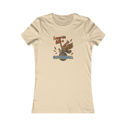 Like a Butterball — Miley Cyrus Thanksgiving Parody Retro Women's Tee (Light)