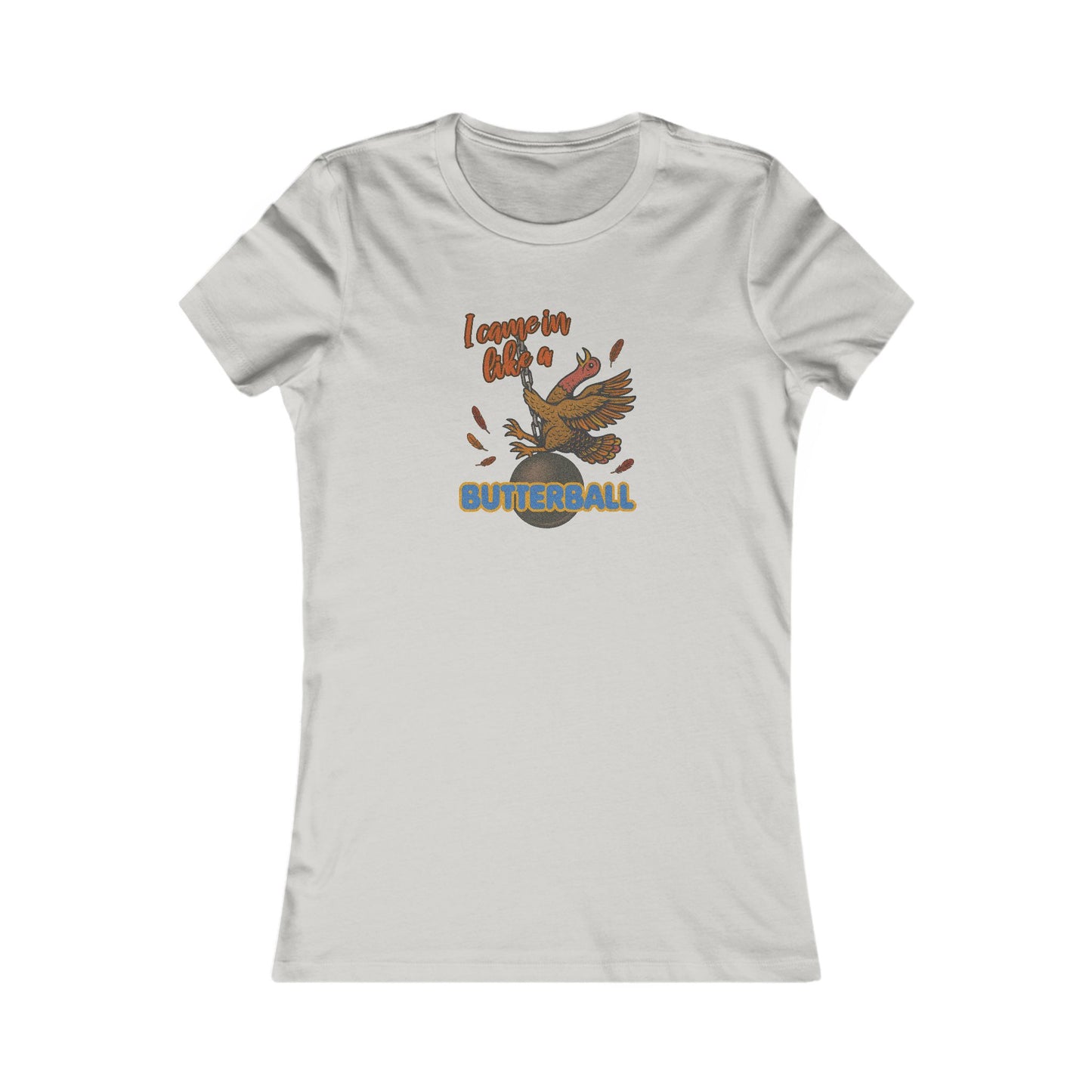 Like a Butterball — Miley Cyrus Thanksgiving Parody Retro Women's Tee (Light)