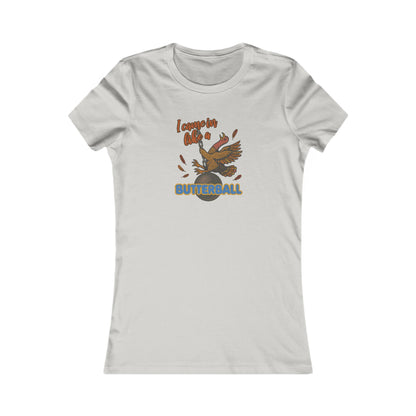 Like a Butterball — Miley Cyrus Thanksgiving Parody Retro Women's Tee (Light)