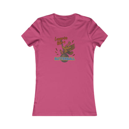 Like a Butterball — Miley Cyrus Thanksgiving Parody Retro Women's Tee (Light)