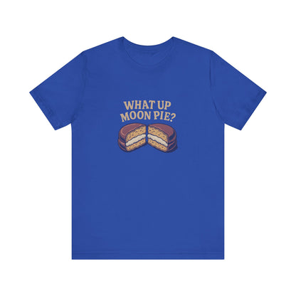 What Up, Moon Pie? — Big Bang Theory Retro Tee (Dark)