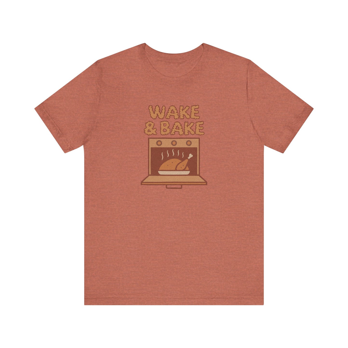 Wake & Bake — Retro Thanksgiving Turkey Tee (Light)