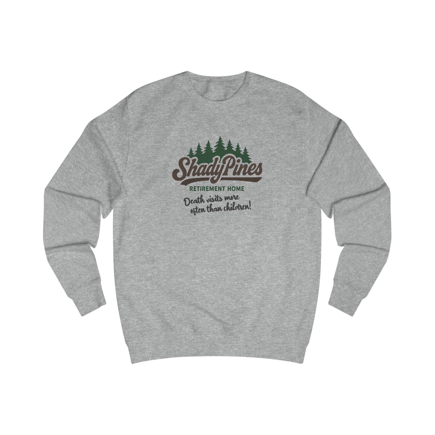 Shady Pines (Death Visits More Often Than Children) — Retro Sweatshirt (Light)