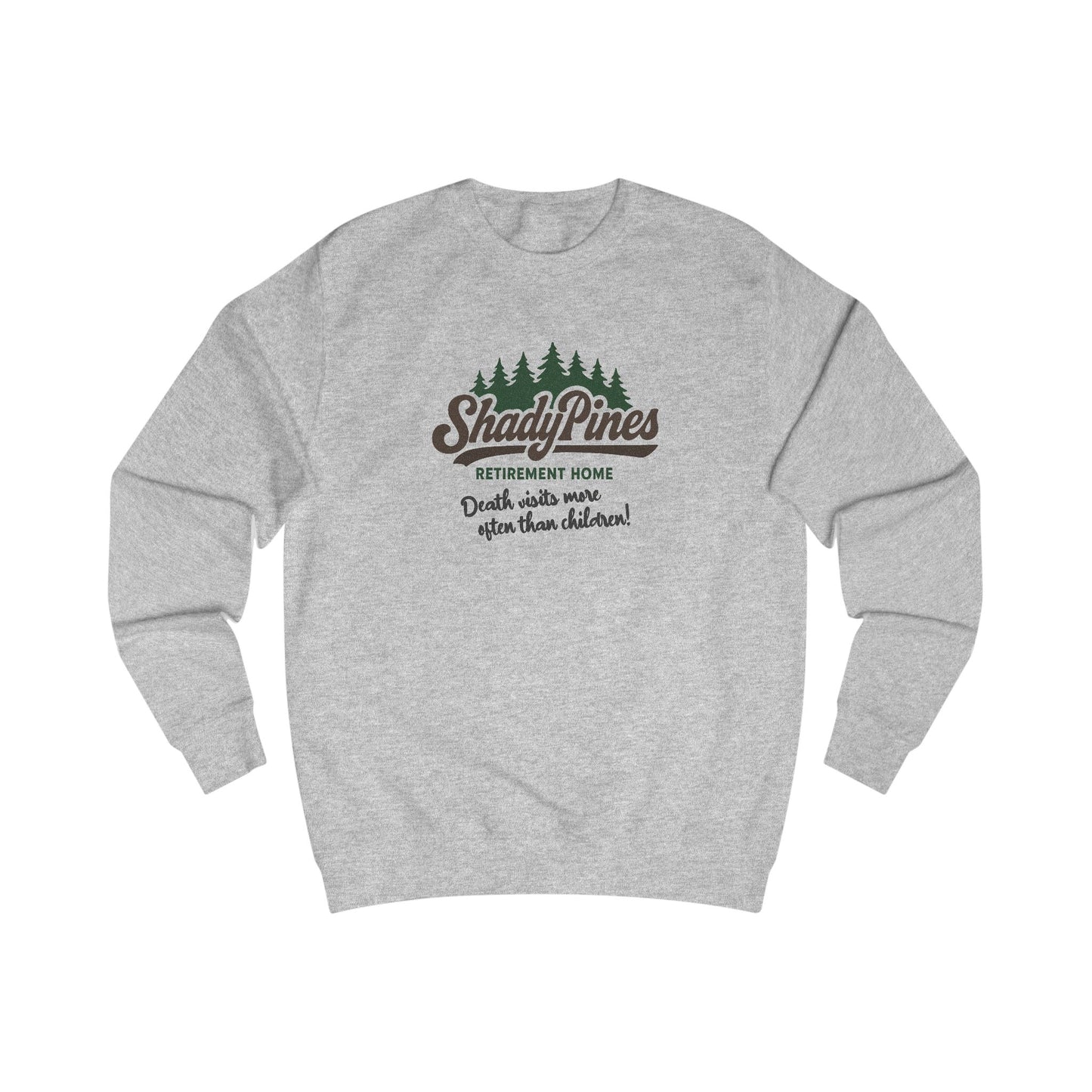 Shady Pines (Death Visits More Often Than Children) — Retro Sweatshirt (Light)
