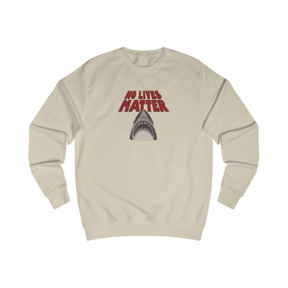 No Lives Matter — Jaws-Inspired Retro Sweatshirt (Light)
