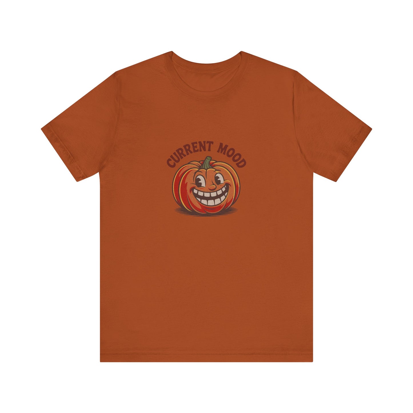 Current Mood (Toothy Jack) — Retro Halloween Tee (Light)