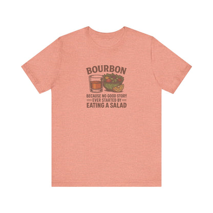 Bourbon > Eating a Salad — Retro Graphic Tee (Light)