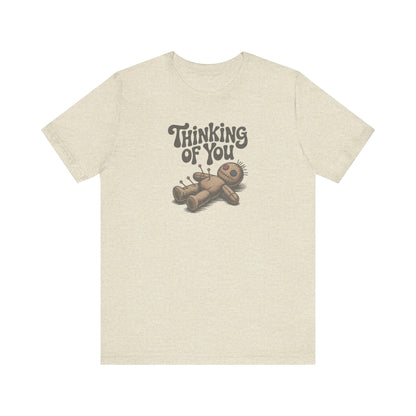 The Voodoo That You Do, So Well — Retro Voodoo Doll Tee (Light)