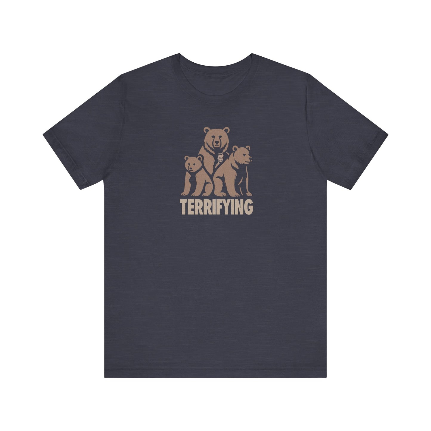 Bears Are Terrifying — Retro Silhouette Tee (Dark)
