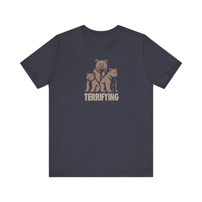 Bears Are Terrifying — Retro Silhouette Tee (Dark)