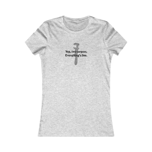 Yep, Two Corpses. Everything’s Fine — Clue Retro Women's Tee (Light)