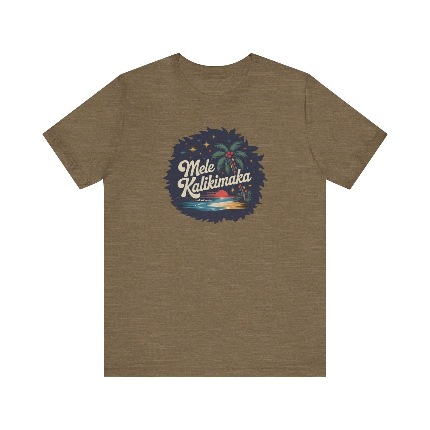 Mele Kalikimaka — Retro Hawaiian Christmas Tee (Light)