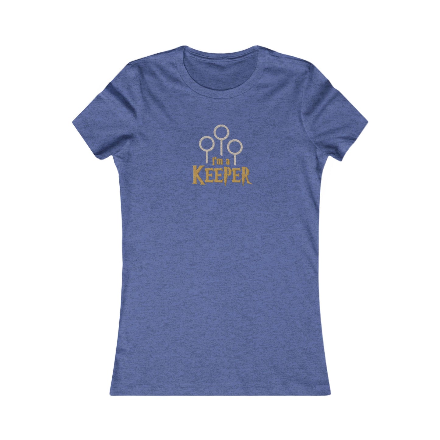I’m a Keeper — Harry Potter Quidditch Retro Women's Tee (Dark)