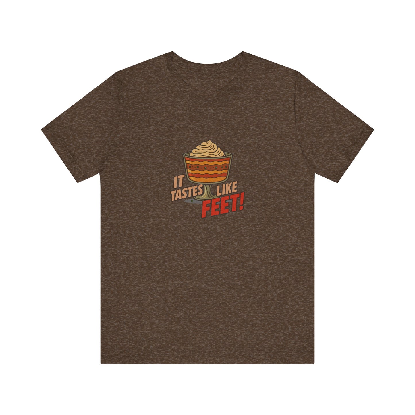It Tastes Like Feet! — Thanksgiving Trifle Retro Tee (Dark)