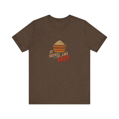 It Tastes Like Feet! — Thanksgiving Trifle Retro Tee (Dark)