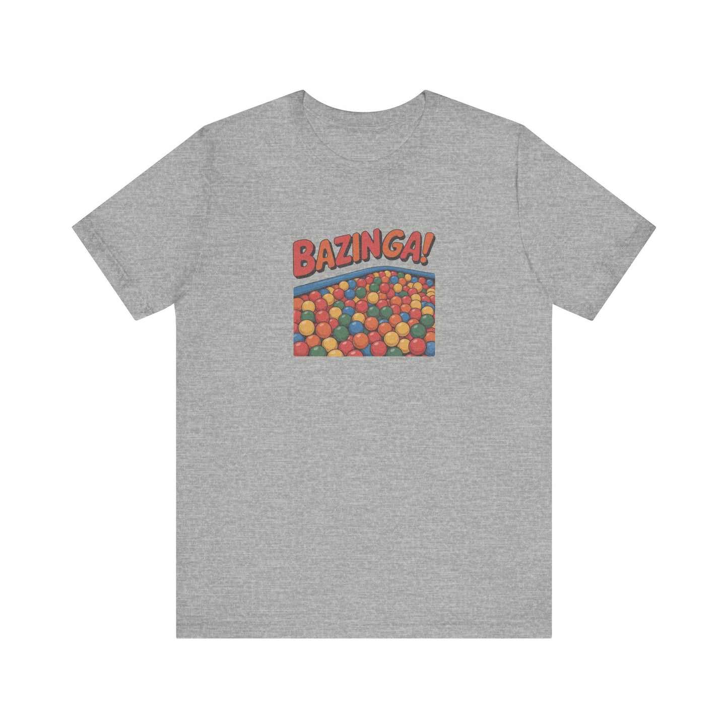 Bazinga! Ball Pit — Big Bang Theory Retro Tee (Light)