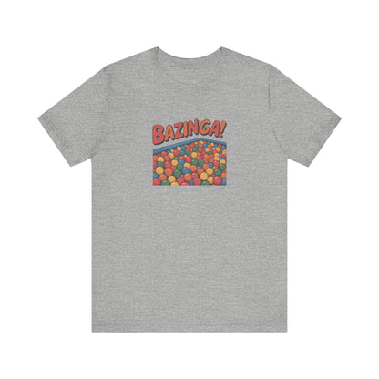 Bazinga! Ball Pit — Big Bang Theory Retro Tee (Light)