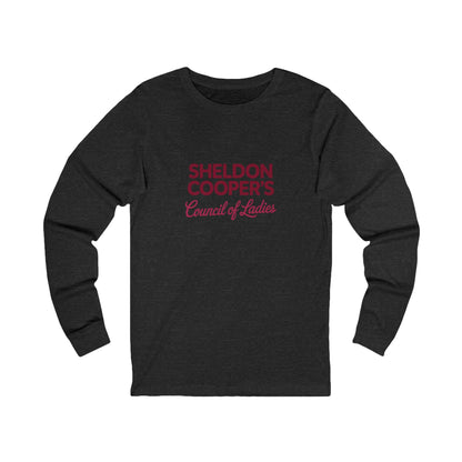Sheldon Cooper’s Council of Ladies — TBBT Retro Long Sleeve (Dark)